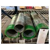 (2) 4"x8" Threaded Pipe (Male x Male) , (1) 2 1/2"x12" Threaded Pipe ( Male x Male), & (1) 4"x12" Threaded Pipe (Male x Male)