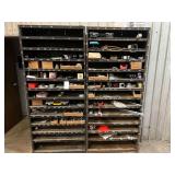 (2) Metal Shelves & Contents - 37" Long x 84" Tall x 12" Deep