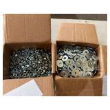 7/16" Hex Head Nut-Zink, 7/16" Flat Washer-Zink