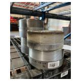 (1) 4" Half Nipple, Aluminum & (4) 6" Half Nipple, Aluminum