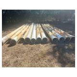(12) 12" PVC Pipes - 248" Long (Used)