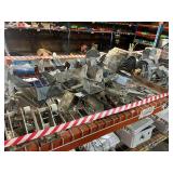 Contents of Shelf - Various Brackets & Pipe Mounts for Irrigation System