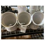 (3) 45° 6"  PVC Elbows