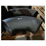 (3) 90° Metal Weld-On Elbows - 8"