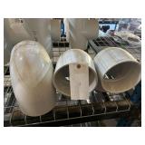 (3) 90° 6"  PVC Elbows