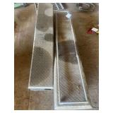 (1) Diamond Plate Aluminum Side Box & (1) Diamond Plate Aluminum Tool Box