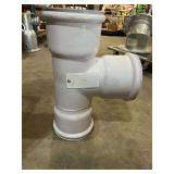 (1) 8" Metal Tee Joint with Rubber Seals 25" Long