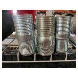 (2) 2 1/2"x5 1/2" Long (Female x Female) Coupling & (1) 3"x2 1/2" Reducer (Female x Threaded)