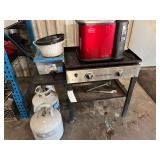 Butterball Electric Turkey Fryer, Blackstone Grill 29 Inch & (2) 20 Pound Propane Tanks