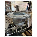 (1) Galvanized Metal 6" Flange with Male Threads