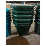 (6) Green Feed Buckets