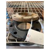 (1) Coupling Flange with Female Threads - 15/16" Thick, 9" Outside Diameter,  4 1/2" Inside Diameter, 7 1/2" Pitch Circle Diameter with 8 Holes, & 3/4" Bolt Hole Size | (1) Coupling Flange - 15/16" Th