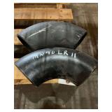 (2) 4" Weld-On 45° Fittings, 9" Long