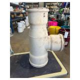 (1) Pierce Fittings Metal Tee Fitting Inline Reducer 10" to 8" Tee Fitting 8"