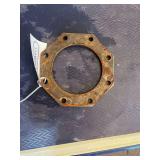 (8) Hexagon Shape Flanges - 3/8" Thick, 6 1/2" Inside Diameter, 10 1/4" Outside Diameter, 8 3/4" Pitch Circle Diameter with 8 Holes, Bolt Hole Size 1/2"