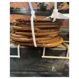 (10) Flanges - 1/4" Thick, 4" Inside Diameter, 61/2" Outside Diameter, 5 1/4" Pitch Circle Diameter with 6 Holes, Bolt Hole Size 7/16"