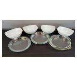 7 Pie Plates and White Porcelain Dishes