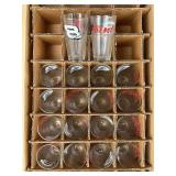 18 Bud NASCAR Dale Jr Beer Glasses