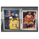 George Lynch and Cedric Ceballos Signed Basketball Cards