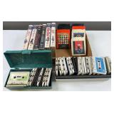 Shirley Temple VHS Tapes and Various 8-Track Tapes