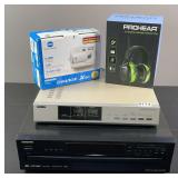 Onkyo DVD Player, Dimage X 50 & ProHear Hearing Protection