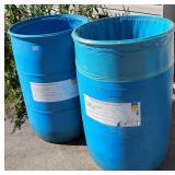 (2) Blue Barrels