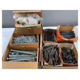 Assortment Of Large Various Sized Nuts & Bolts