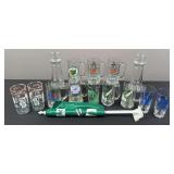 Red Lobster Lighthouse Glasses, Misc. Glasses, and Anna Rockets Mini Flag