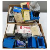 Large Lot of Electrical Receptacles, Boxes, Covers, & Misc.