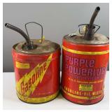 Vintage Metal Gas Cans (1 Arctic Cat)