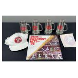 Reds Memorabilia and Drinking Glasses