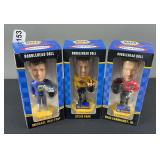 Michael Waltrip, Dale Earnhardt Jr, Steve Park Bobble Heads