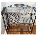 Glass Top Wine Table