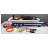 Pair of LED 4’ Shop Lights, & Assorted Painting Supplies