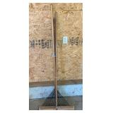 Push Broom & Pair of Rakes