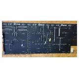 K Tooling Wall Hanger Peg Board & Contents