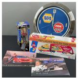Dale Earnhardt. Jr Bobblehead, NAPA Clock, Terry Labonte Race Rig Fone, & Posters