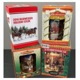 Budweiser Holiday Beer Steins