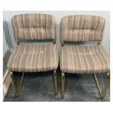 Upholstered Striped Chairs