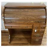 Wood Roll Top Desk