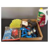 Car Cleaning Supplies, Straps, and Hitch