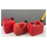 3 Small Gas Cans