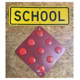 School Sign and Dead End Signs