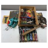Ball Peen Hammer, Drill Bit Assortment, Various Tool Sets, & Misc. Tools
