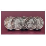 (5) Liberty Head One Troy Ounce Coins