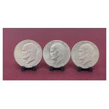 (3) Eisenhower Dollars