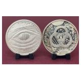 Pair of Troy Ounce Silver Coins