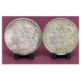 (2) 1921 Morgan Silver Dollars