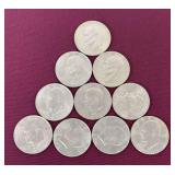 (10) Eisenhower Dollars