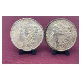 (2) 1885O Morgan Silver Dollars